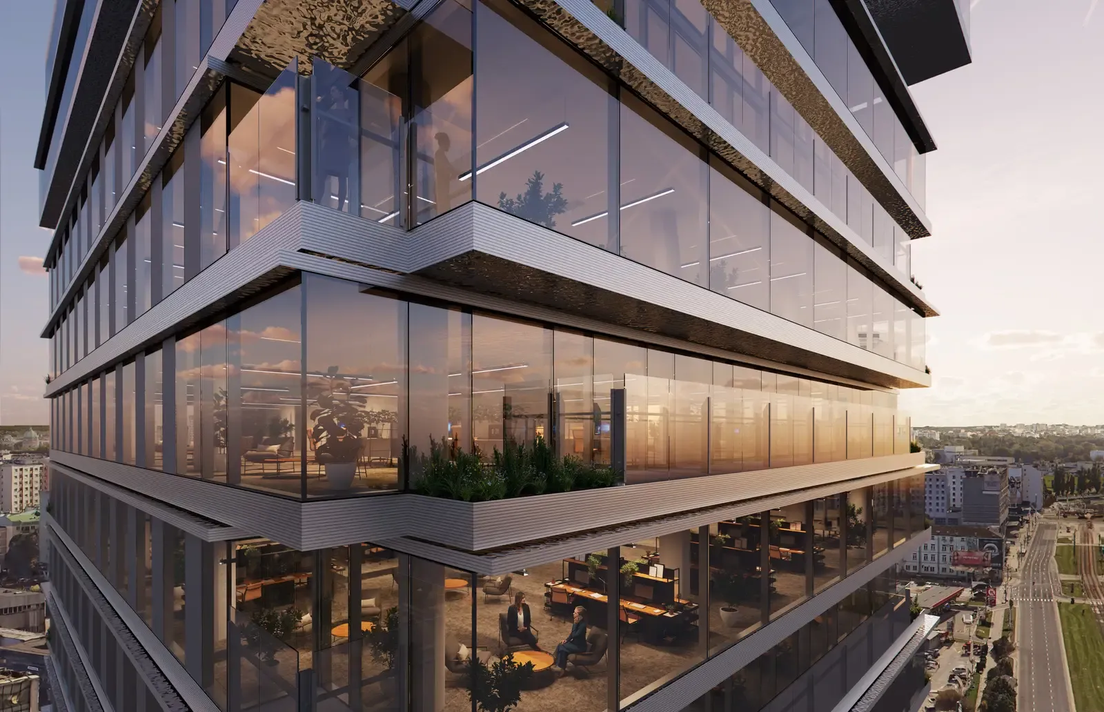 AFI Tower - wizualizacja zewnętrzna