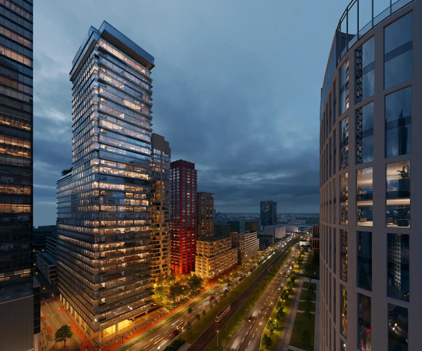 Tile AFI Tower - wizualizacja zewnętrzna