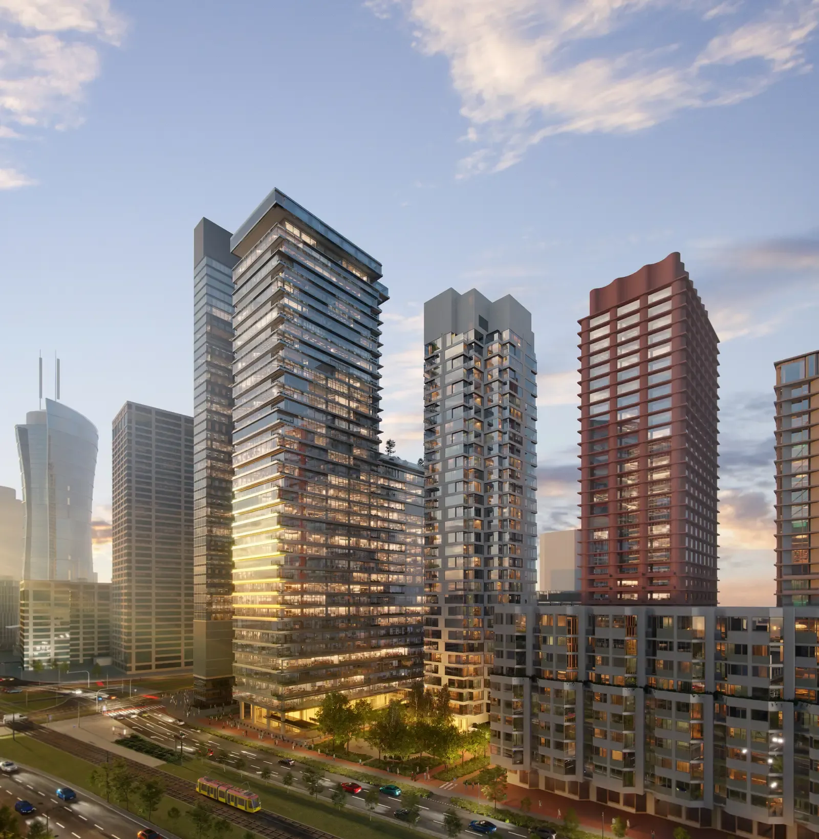 Tile AFI Tower - wizualizacja zewnętrzna