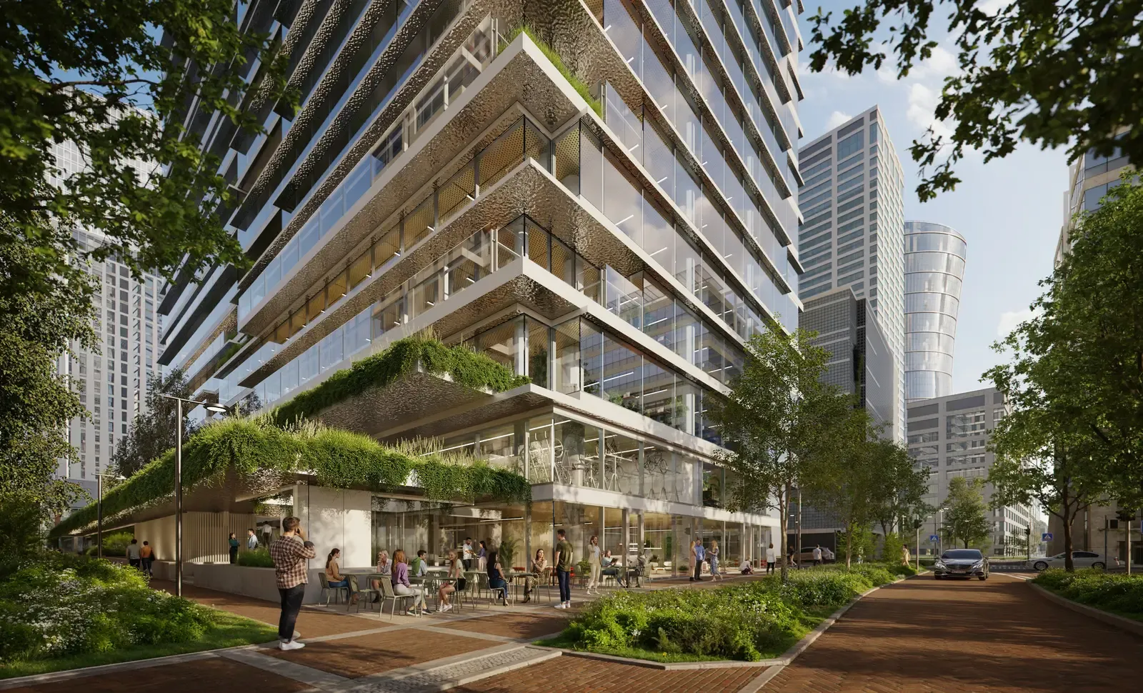 Tile AFI Tower - wizualizacja zewnętrzna